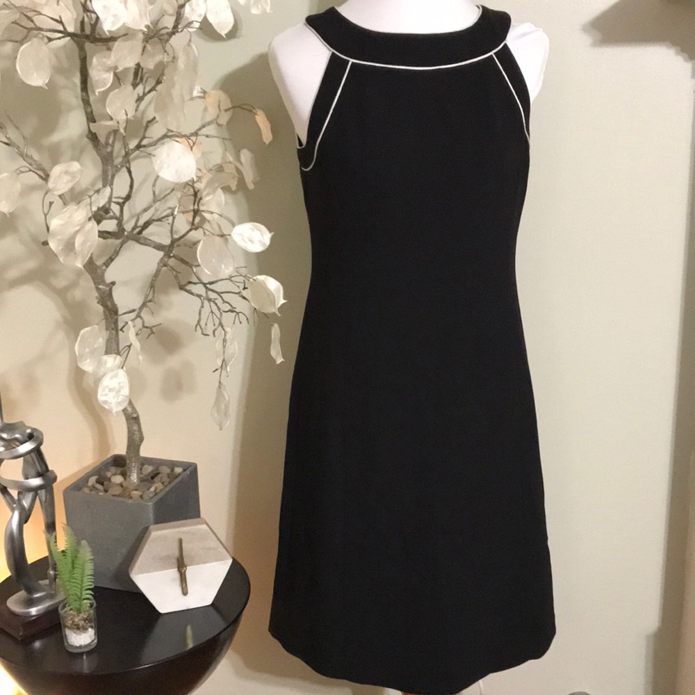 Ann Taylor Black Midi Dress